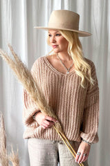 Annie mohair blend knit, light caramel
