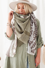 Mystique wool scarf, green