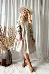 Lindsay linen dress, natural