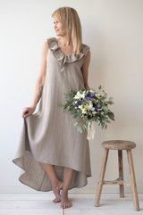Linen fairy linen dress, natural